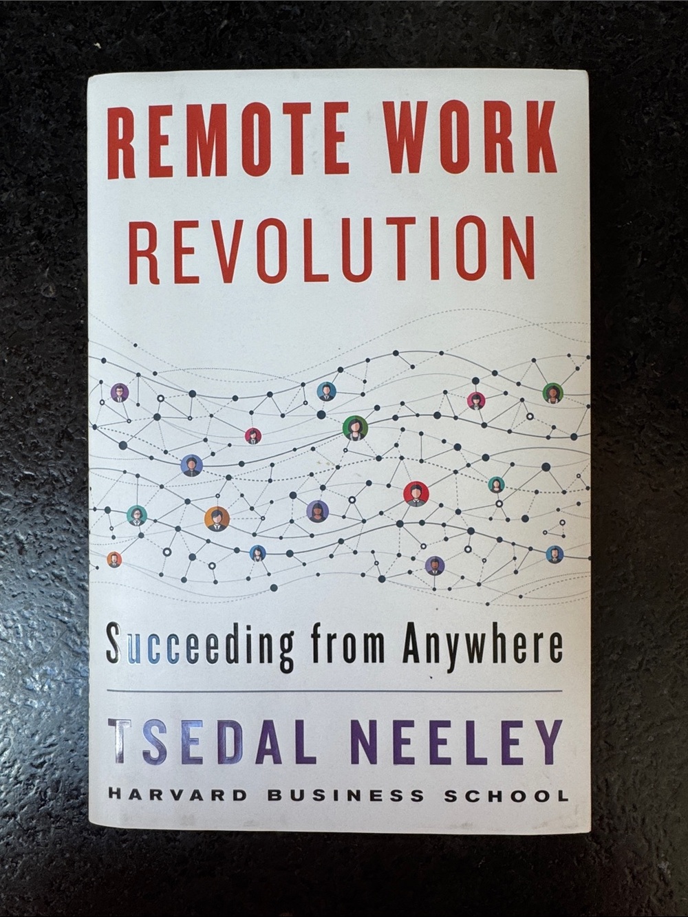 Remote Work Revolution by Tsedal Neeley - White Cover with Red & Purple Text